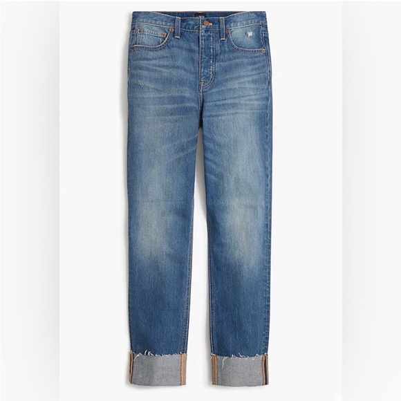 J. Crew Factory Premium Edition high-rise straight jean cabana blue wash 26P - Picture 1 of 10